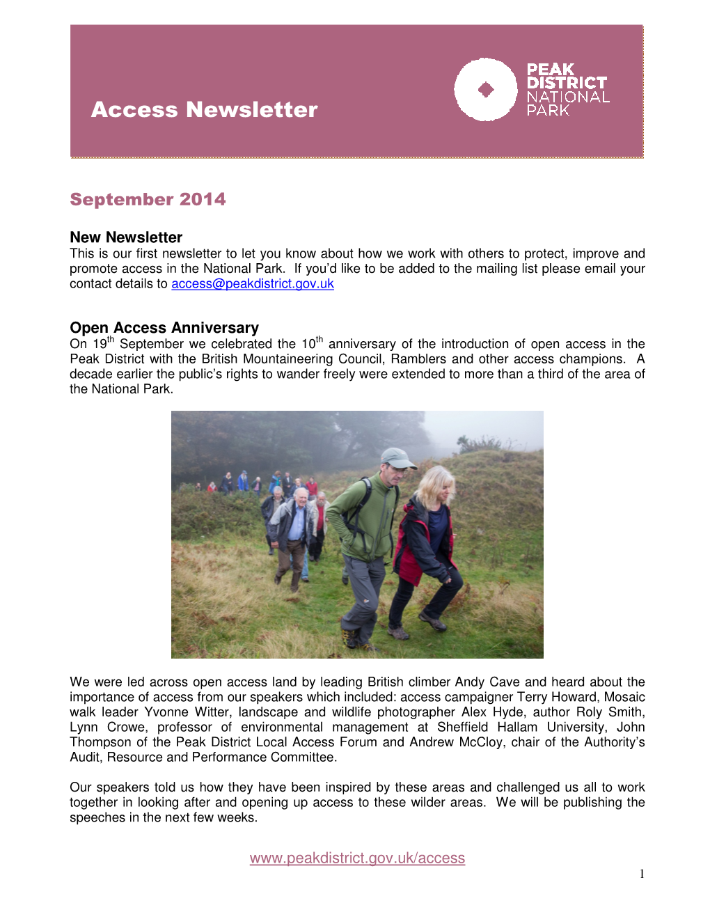 Open Access Newsletter