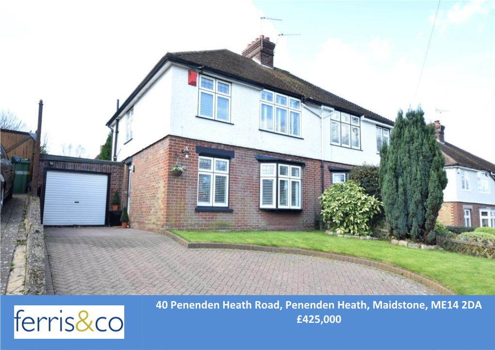 40 Penenden Heath Road, Penenden Heath, Maidstone, ME14 2DA