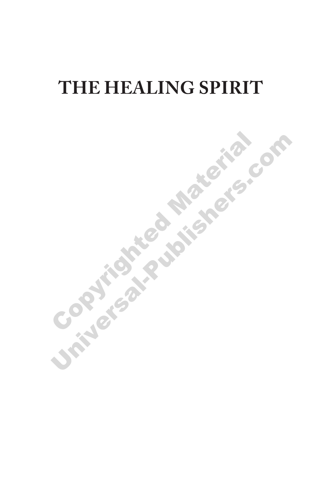 The Healing Spirit