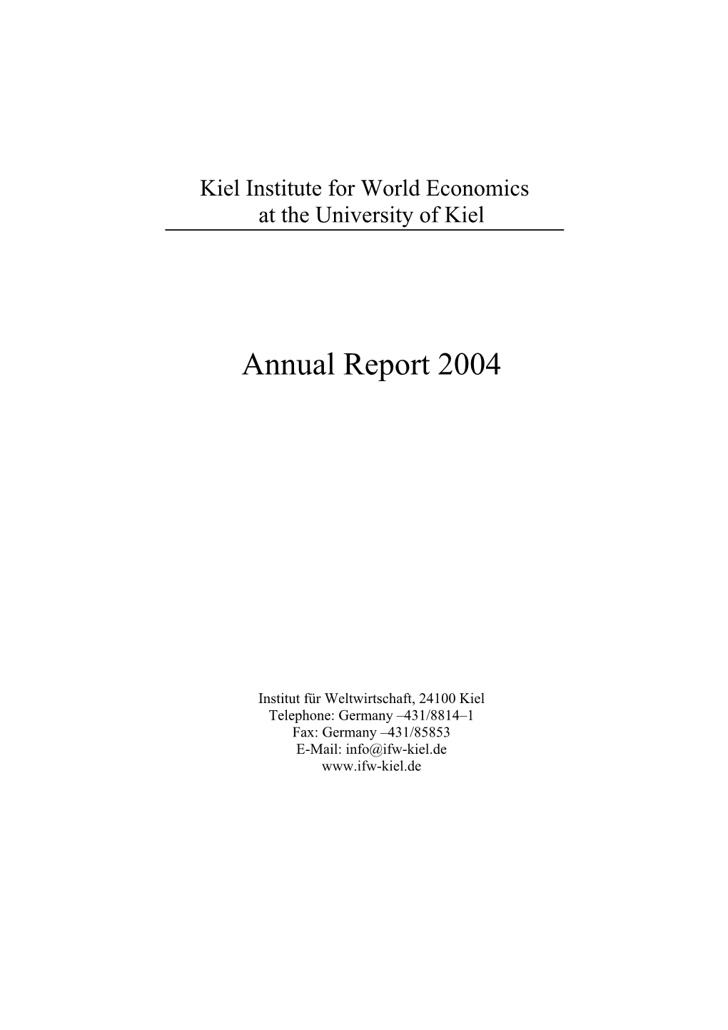 Annual Report 2004