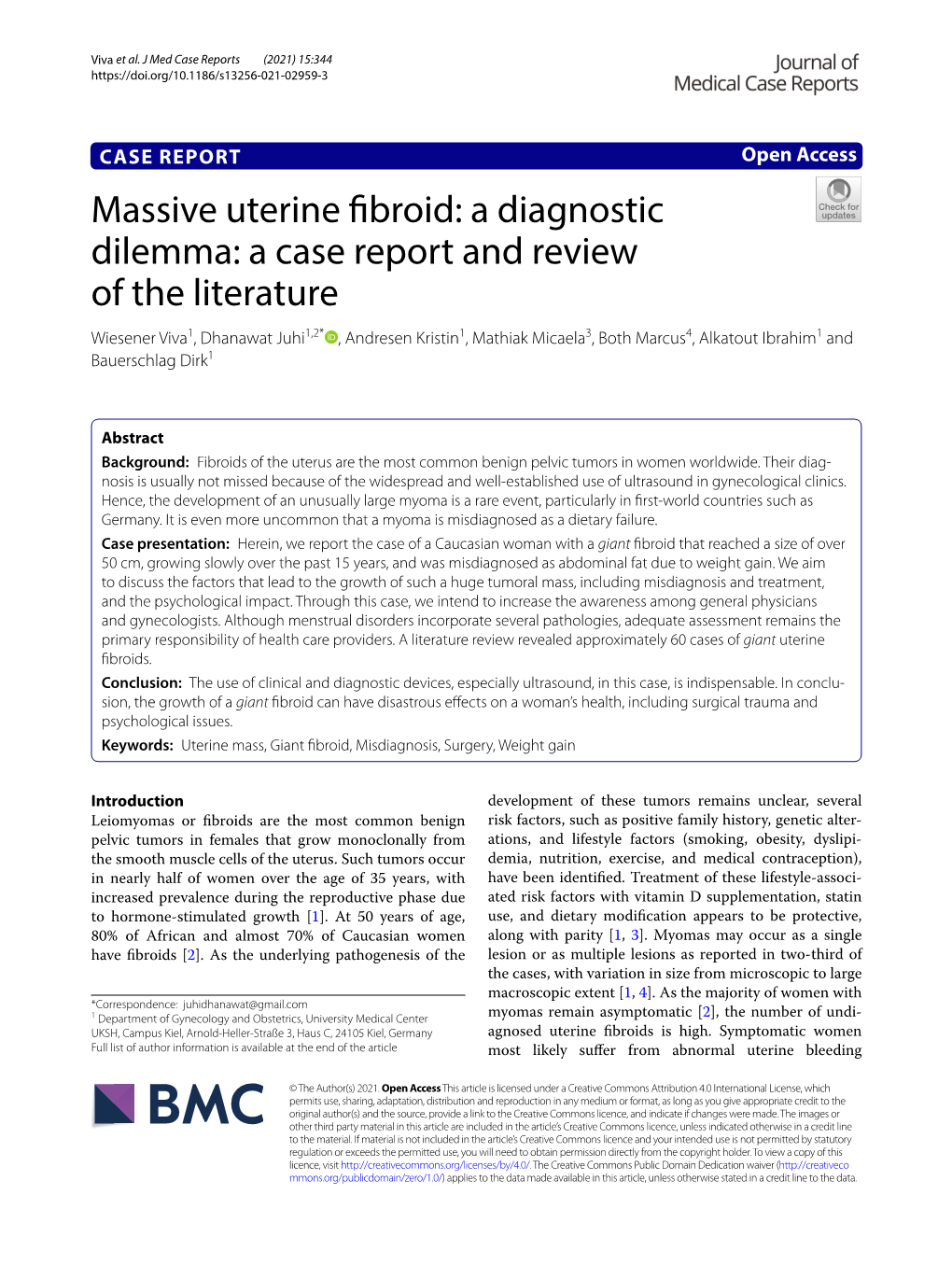 Massive Uterine Fibroid