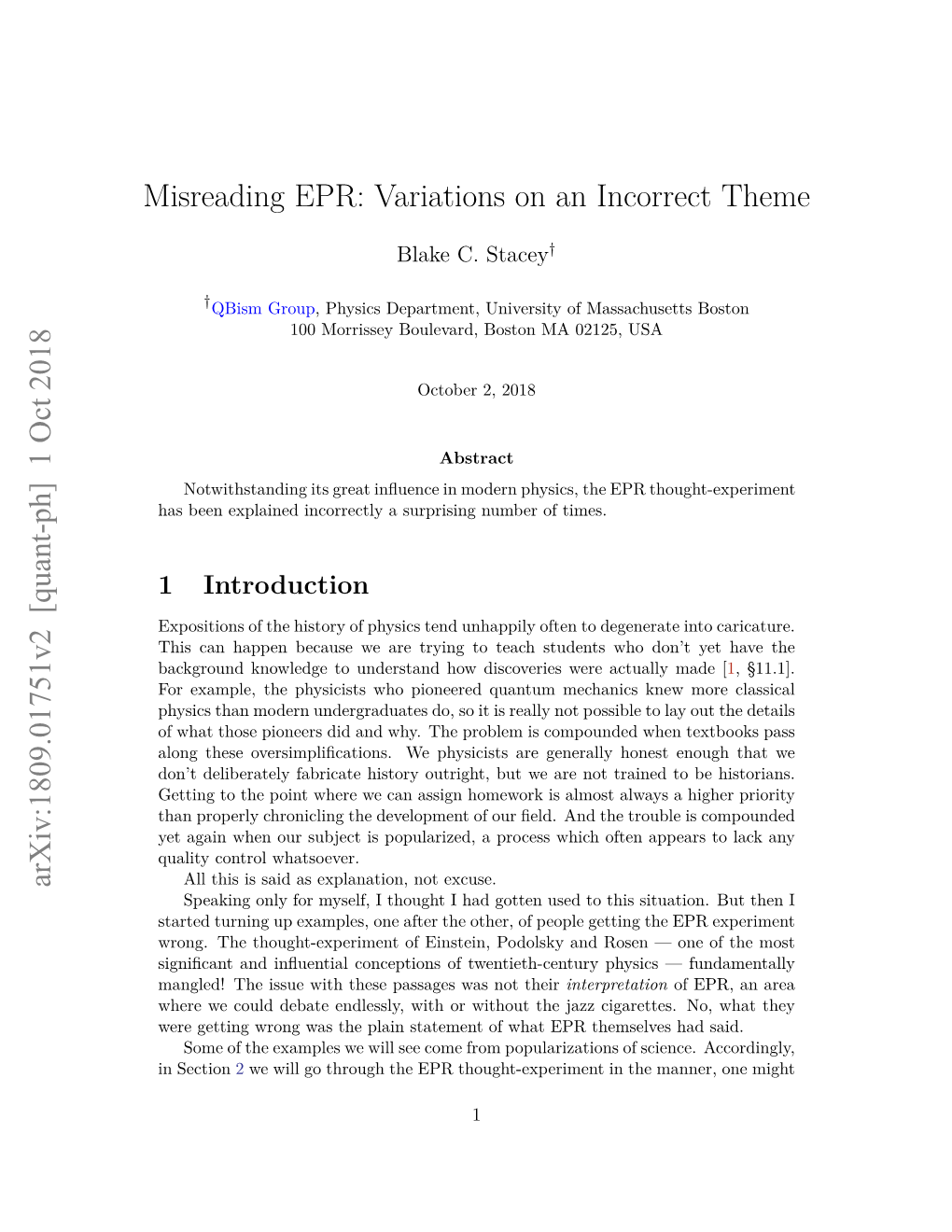 Misreading EPR: Variations on an Incorrect Theme