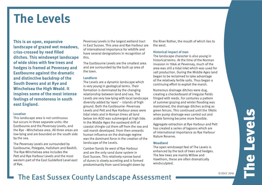 Introduction to the Levels