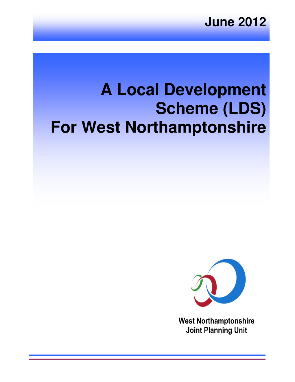 For West Northamptonshire