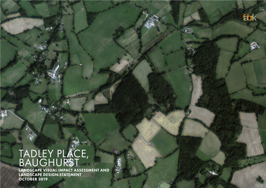 Tadley Place, Baughurst Landscape Visual Impact Assessment and Landscape Design Statement October 2019 Issue Sheet