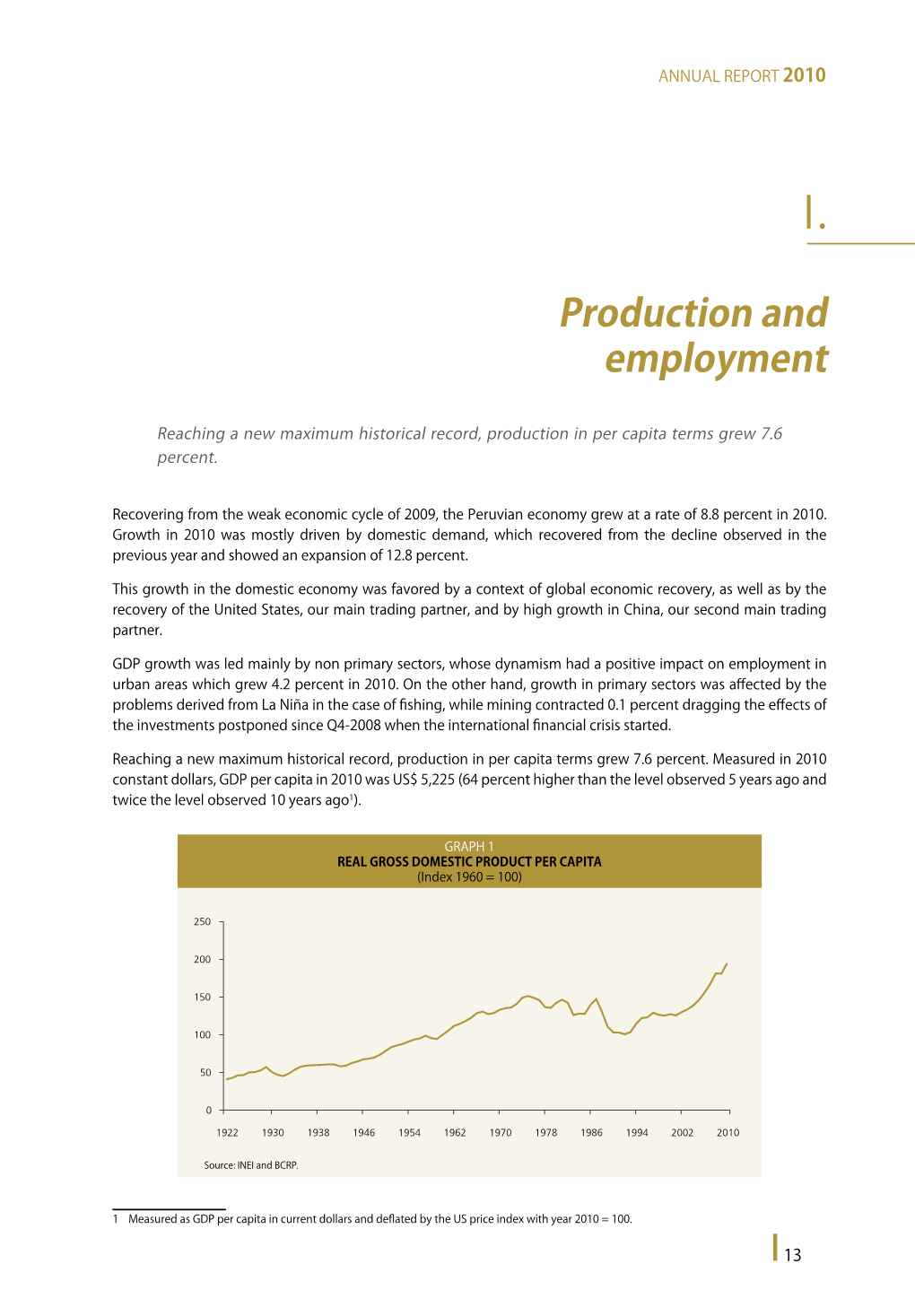 Production and Employment