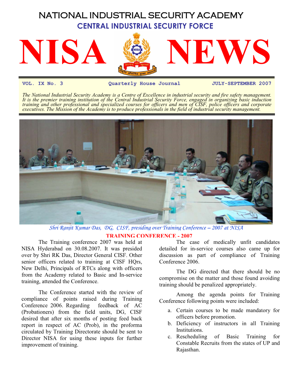 Nisa News July-Sep07