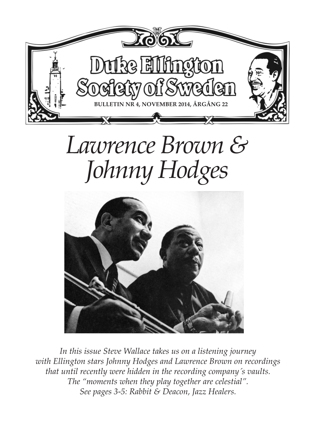 Lawrence Brown & Johnny Hodges