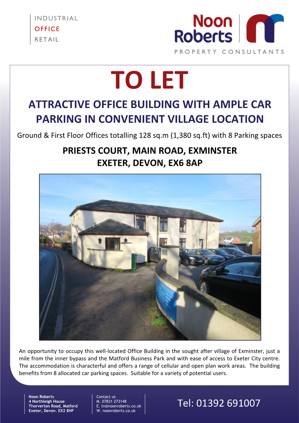 Priests Court, Main Road, Exminster Exeter, Devon, Ex6 8Ap