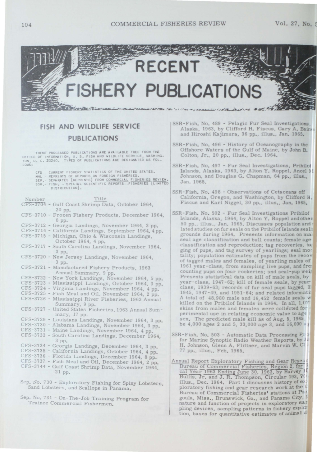 Fishery Publications