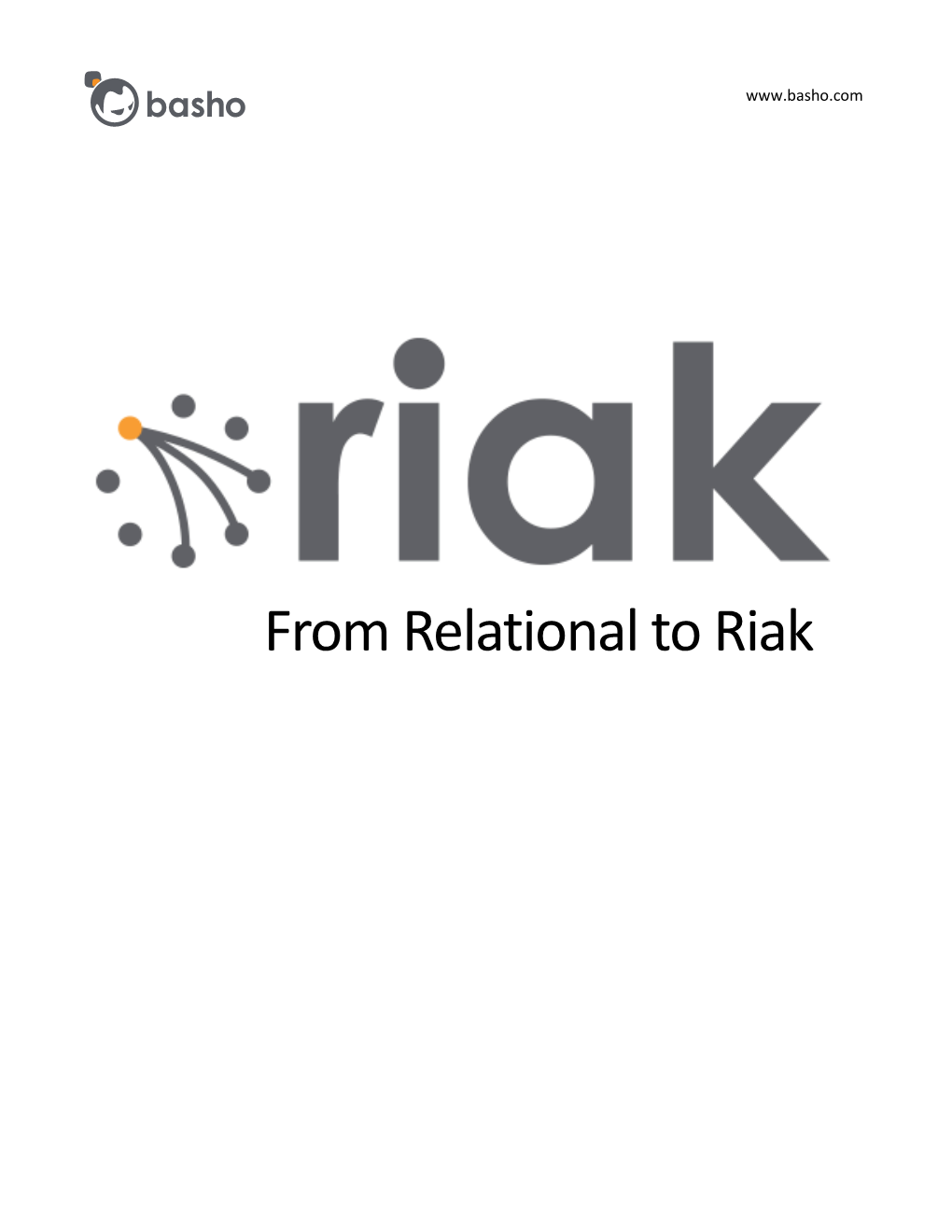 From Relational to Riak