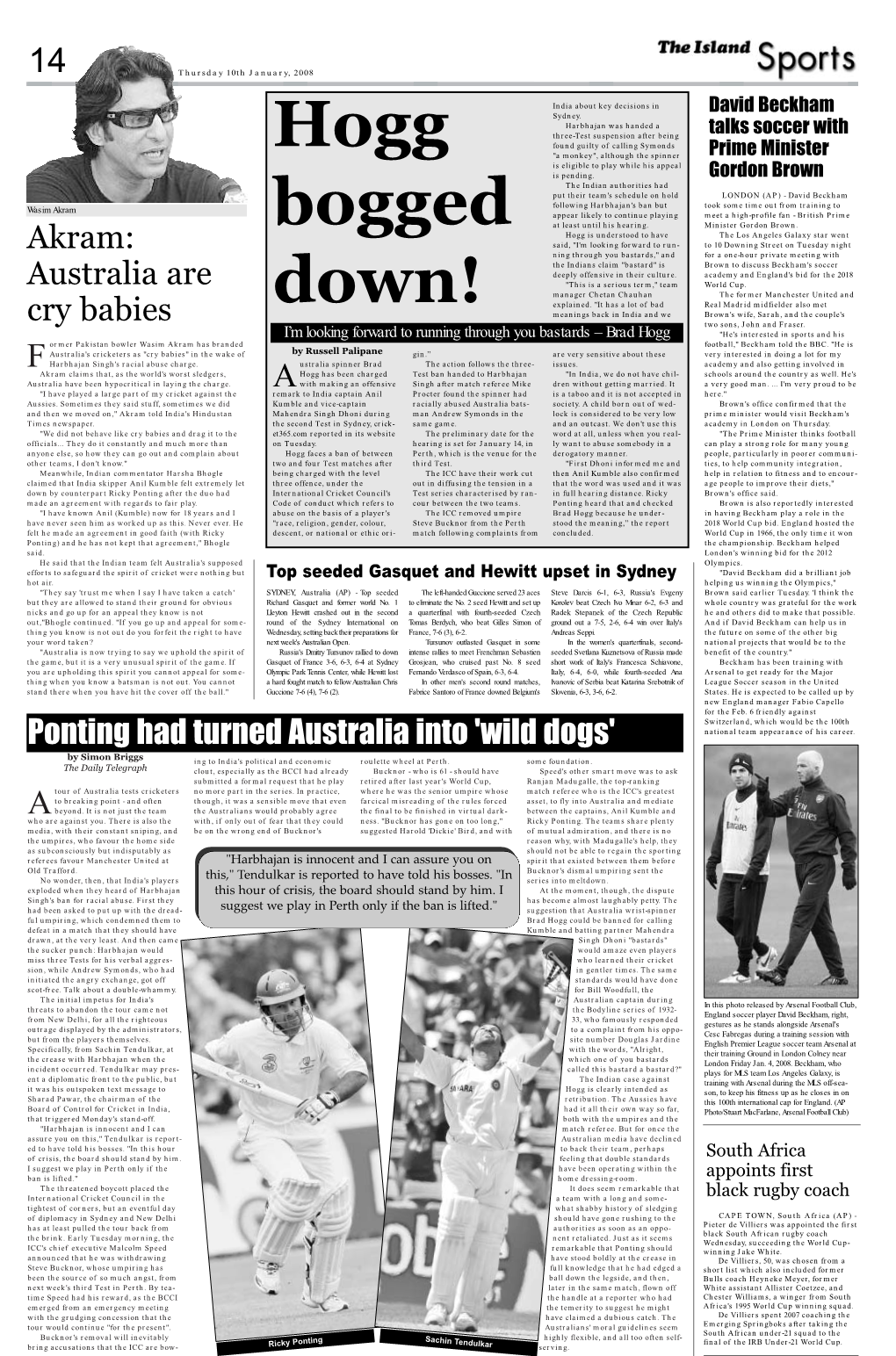 Akram: Australia Are Cry Babies Ponting Had Turned Australia Into