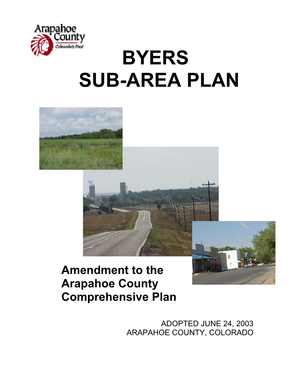 Byers Sub-Area Plan
