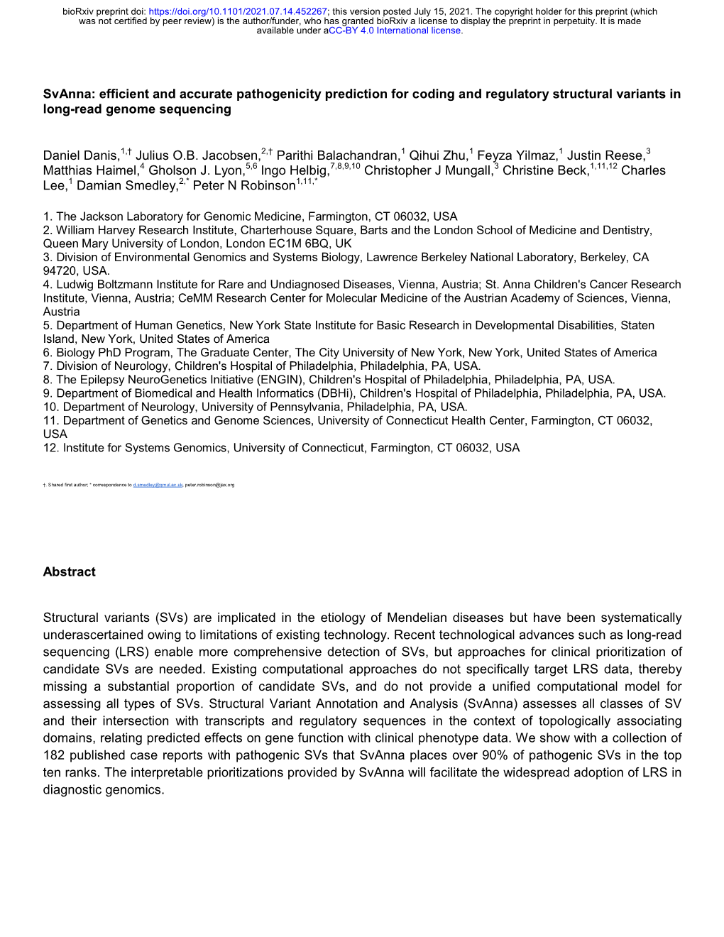 Efficient and Accurate Pathogenicity Prediction for Coding and Regulatory Structural Variants in Long-Read Genome Sequencing