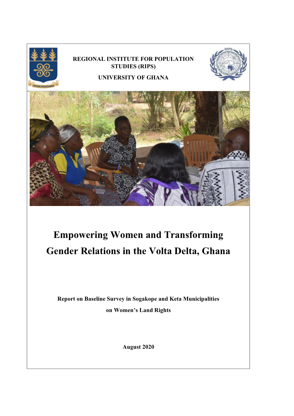 Baseline Survey on Women's Land Rights