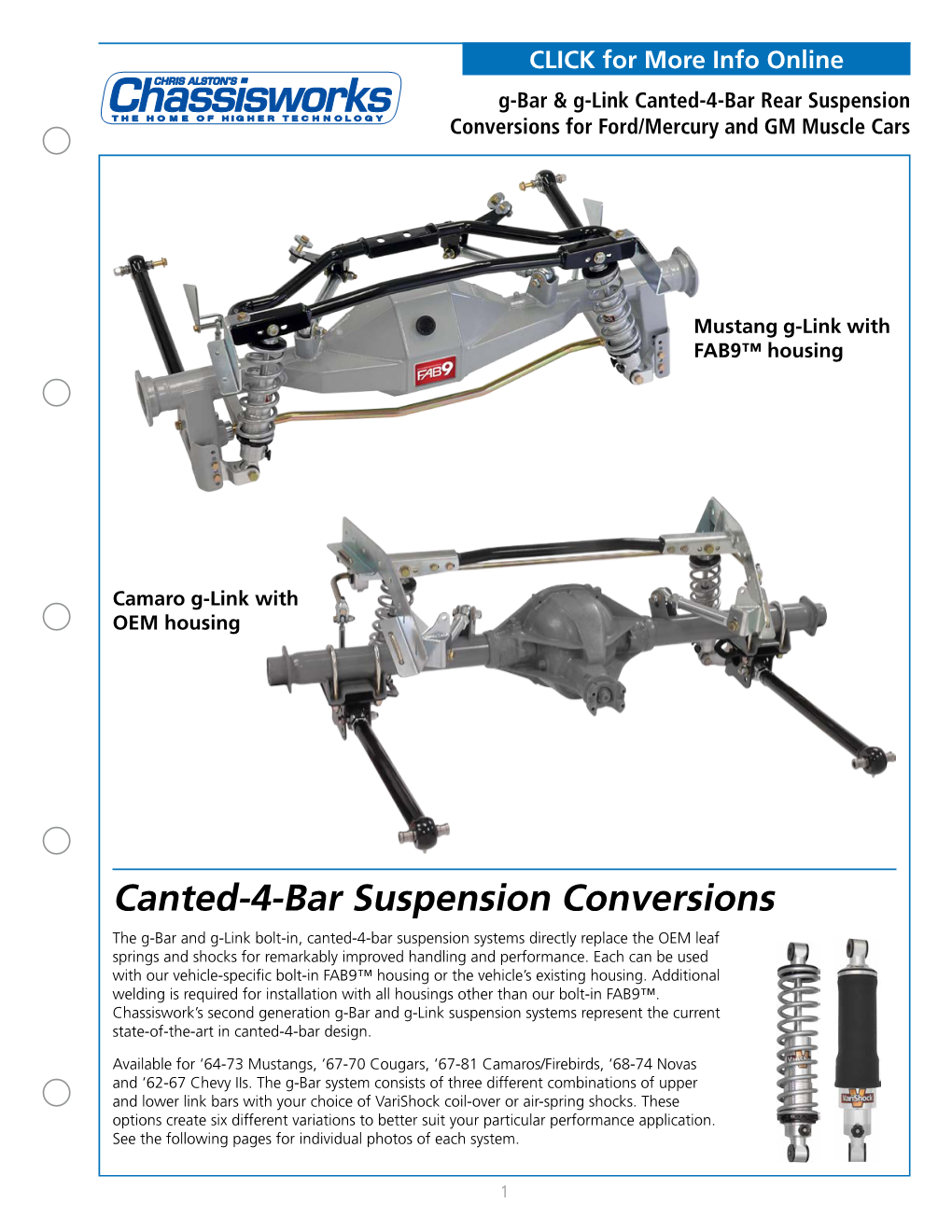 Canted-4-Bar Suspension Conversions
