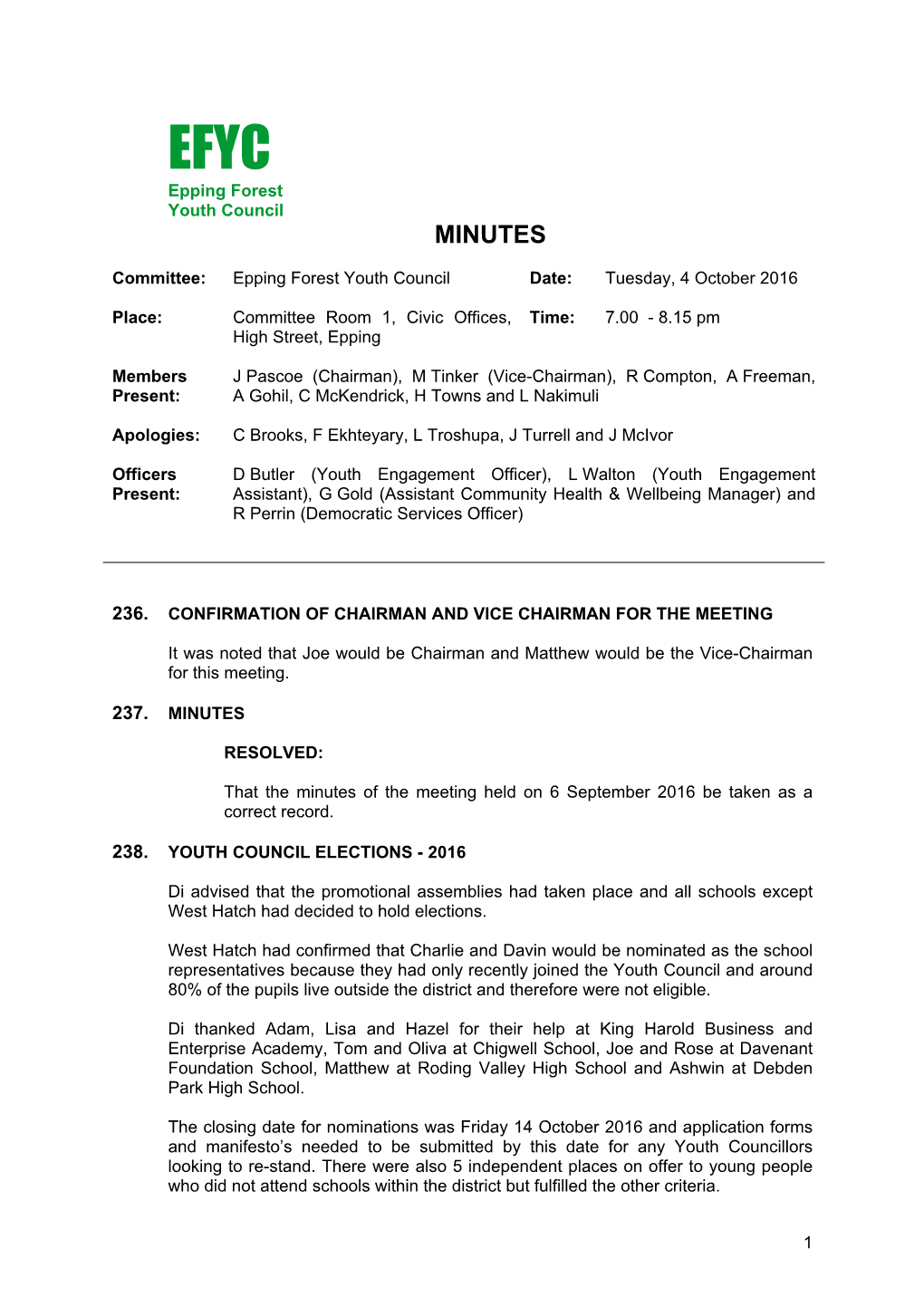 Printed Minutes PDF 77 KB