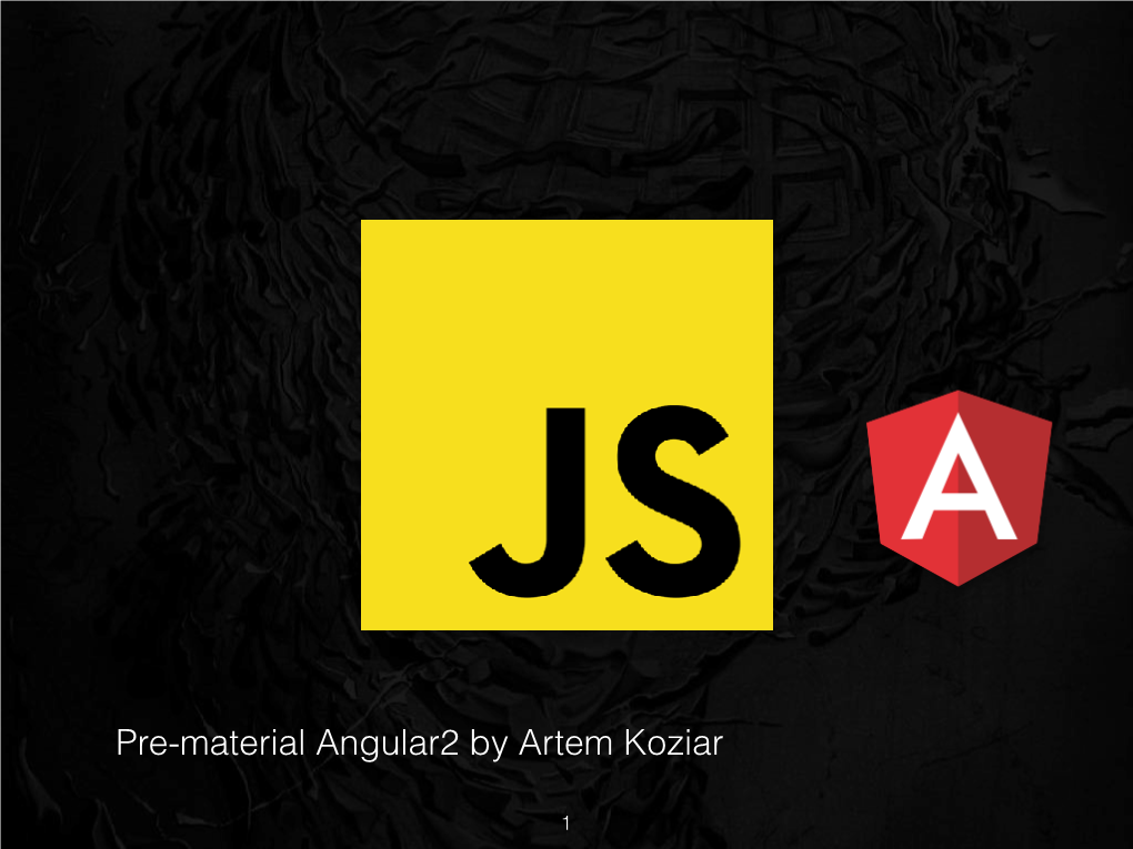 Pre-Material Angular2 by Artem Koziar