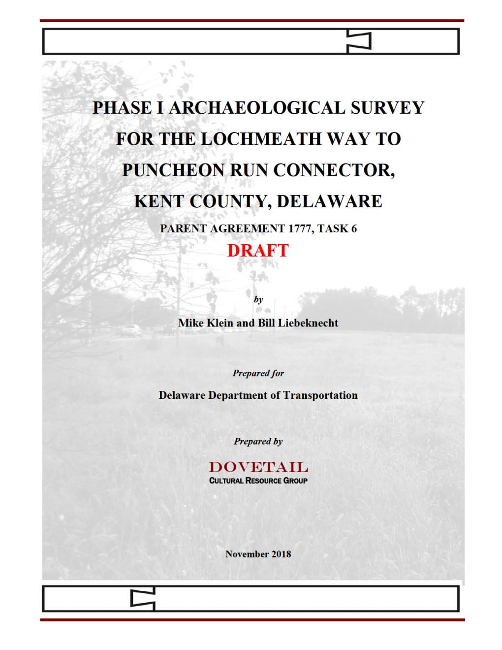 Results of the Phase I Archaeological Survey
