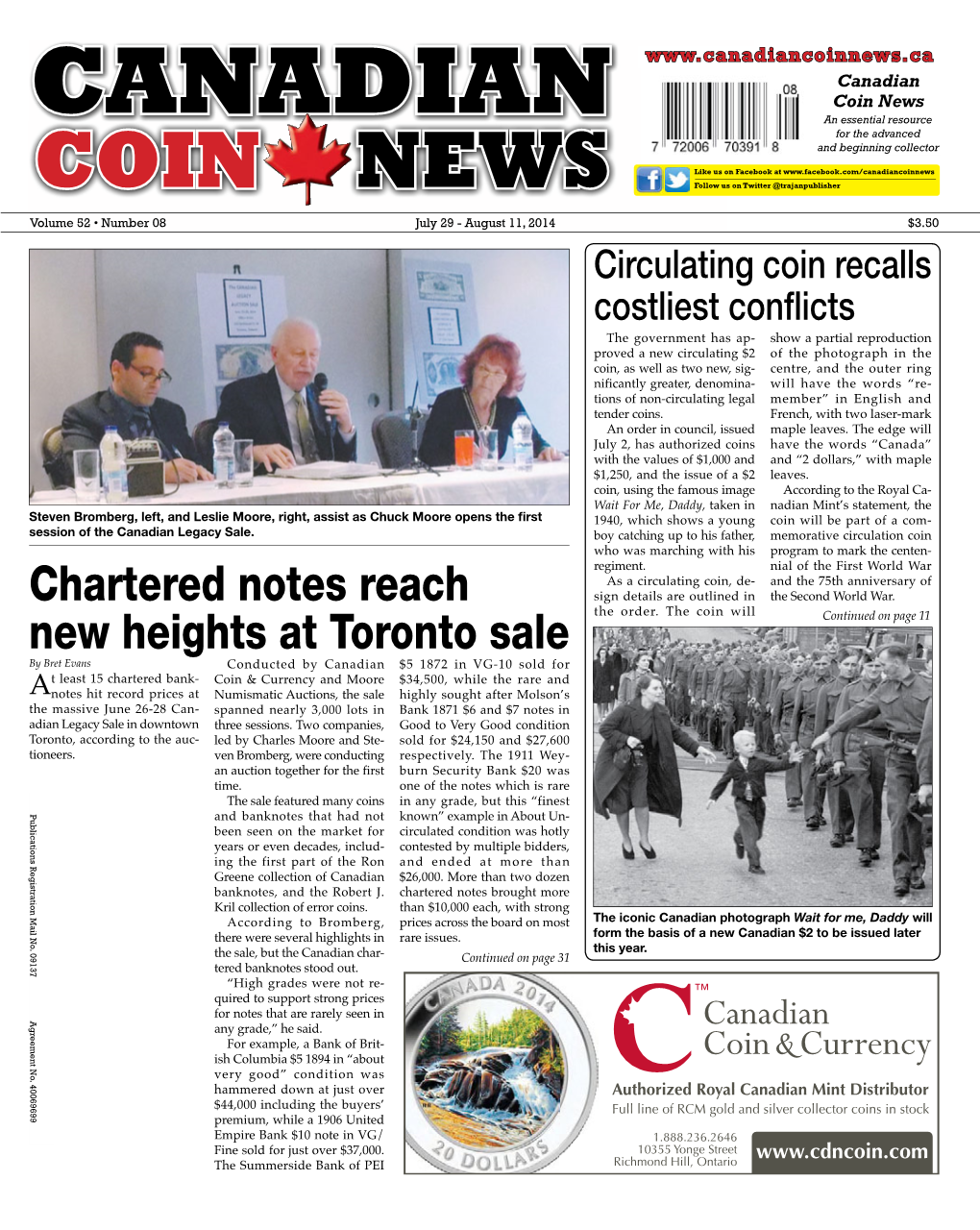 Coin News Canadian an Essential Resource for the Advanced and Beginning Collector