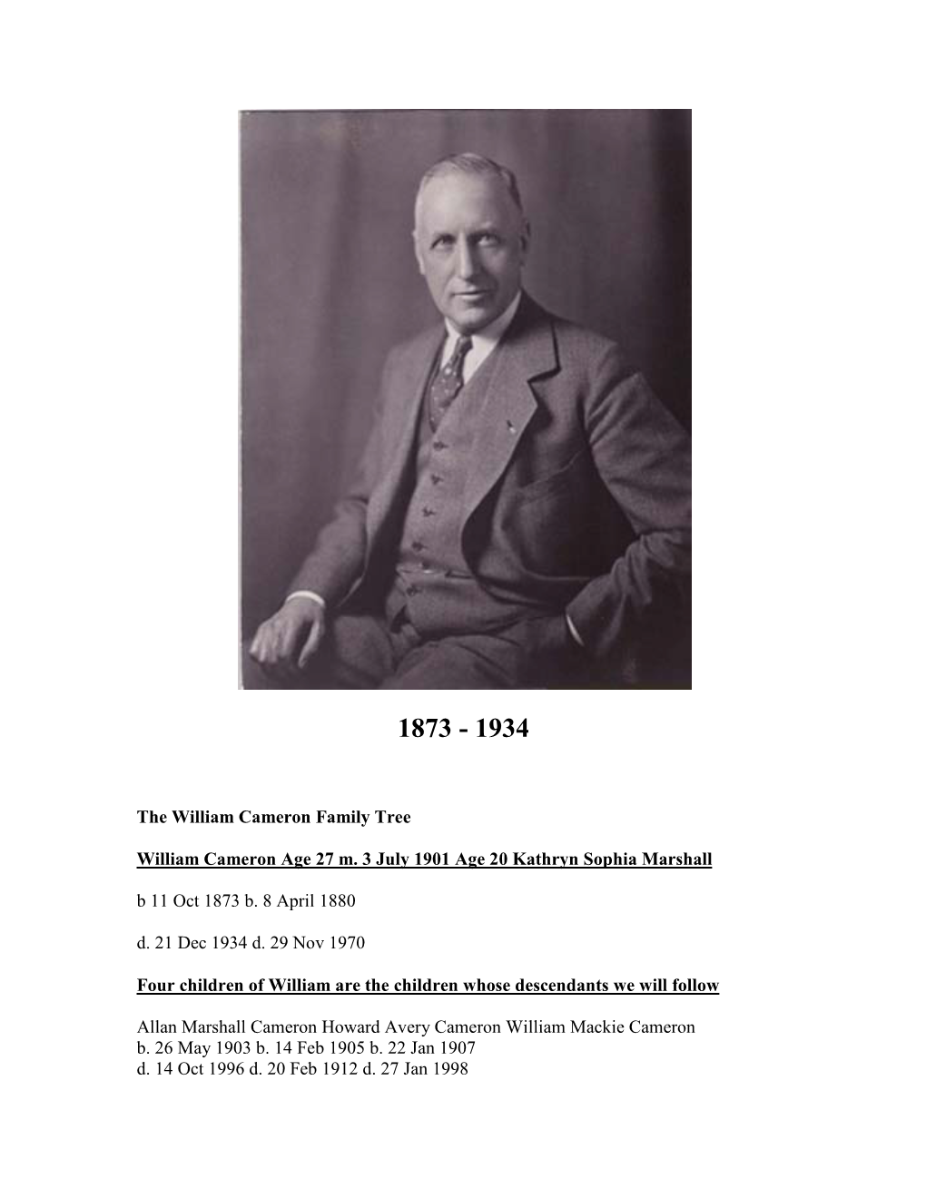 William Cameron-Conservationist .Pdf