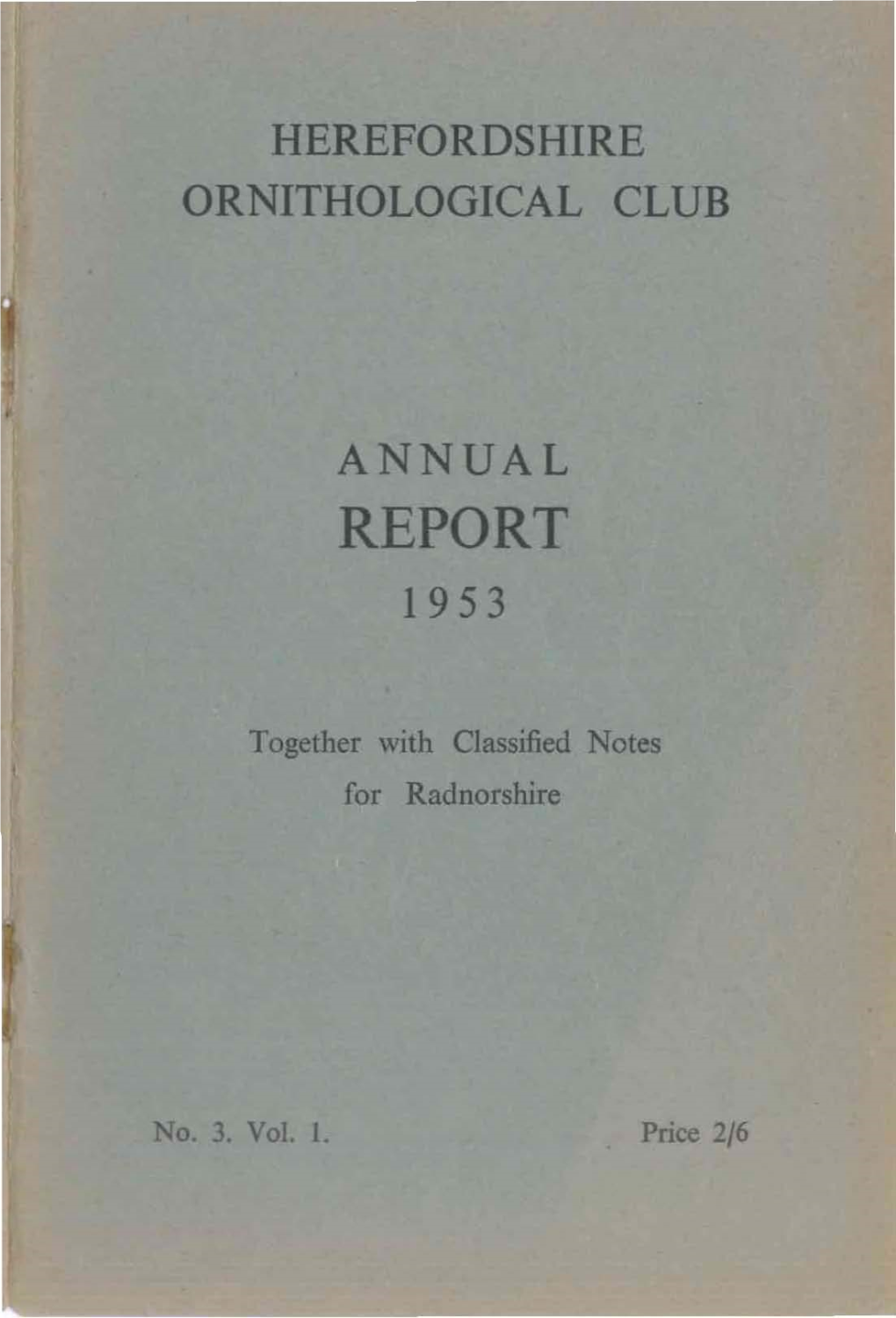 Annual Report 1953