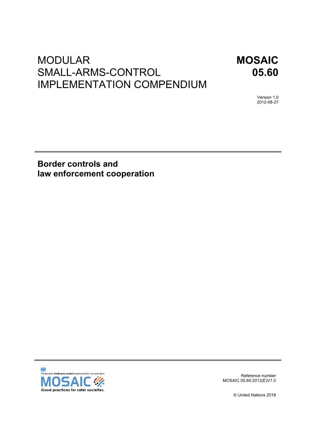 Border Controls and Law Enforcement Cooperation