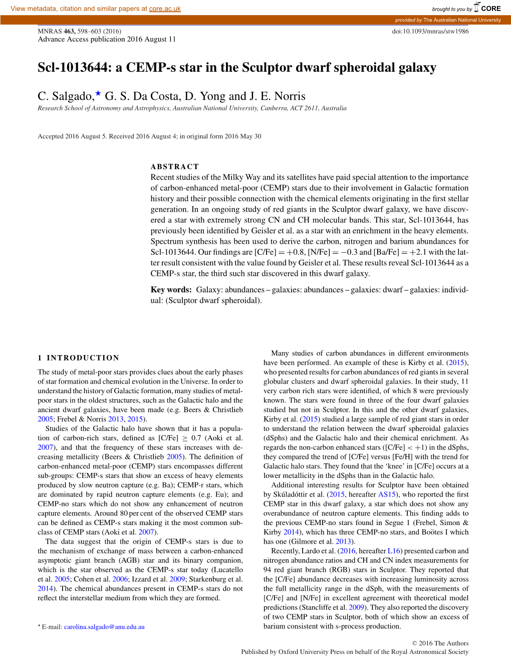 Scl-1013644: a CEMP-S Star in the Sculptor Dwarf Spheroidal Galaxy