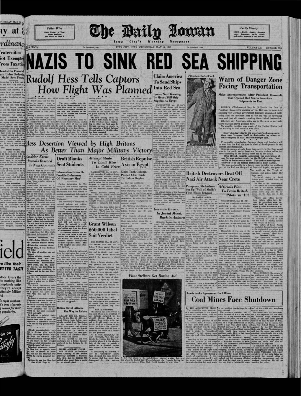 Daily Iowan (Iowa City, Iowa), 1941-05-14