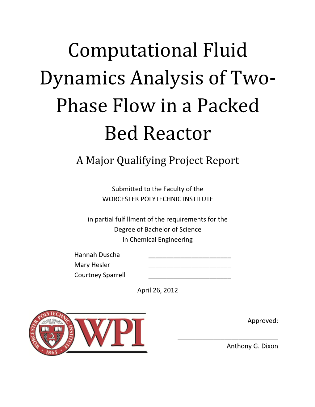 Computational Fluid Dynamics Analysis of Two-Phase Flow