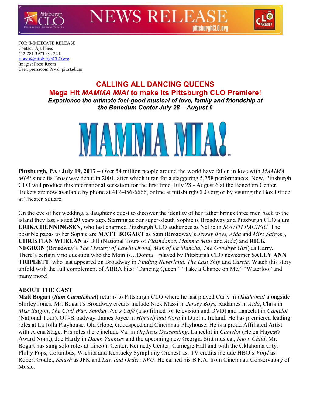 CALLING ALL DANCING QUEENS Mega Hit MAMMA