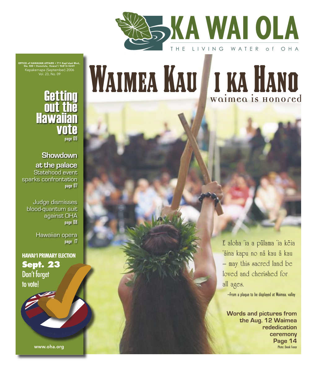 Ka Wai Ola O