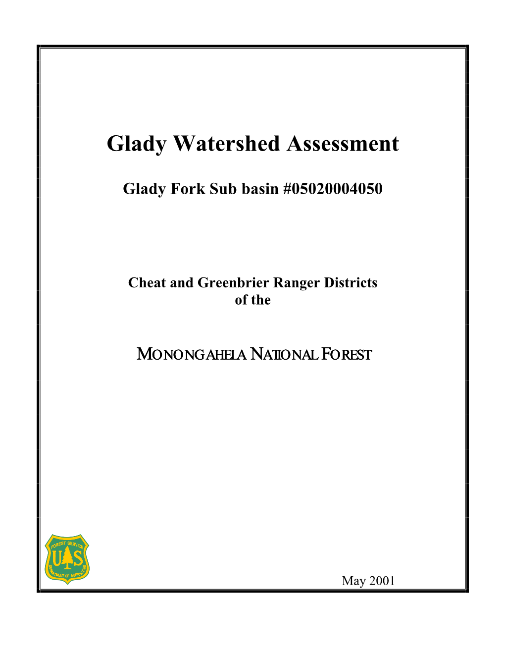 Glady Watershed Assessment