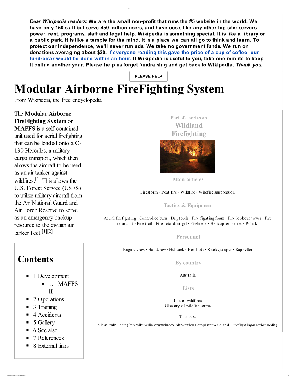 Modular Airborne Firefighting System from Wikipedia, the Free Encyclopedia