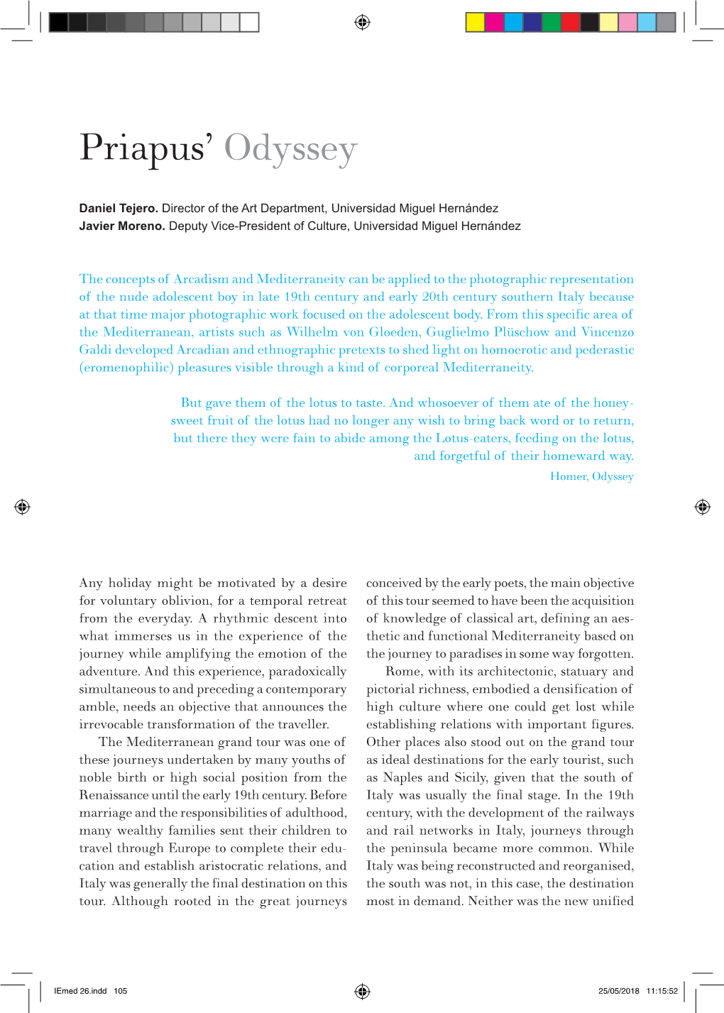 Priapus' Odyssey