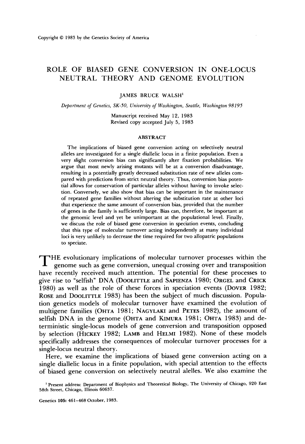 Role of Biased Gene Conversion in One-Locus Neutral Theory and Genome Evolution