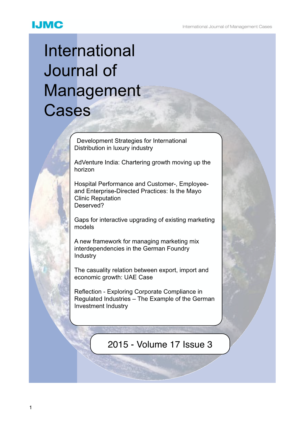 International Journal of Management Cases