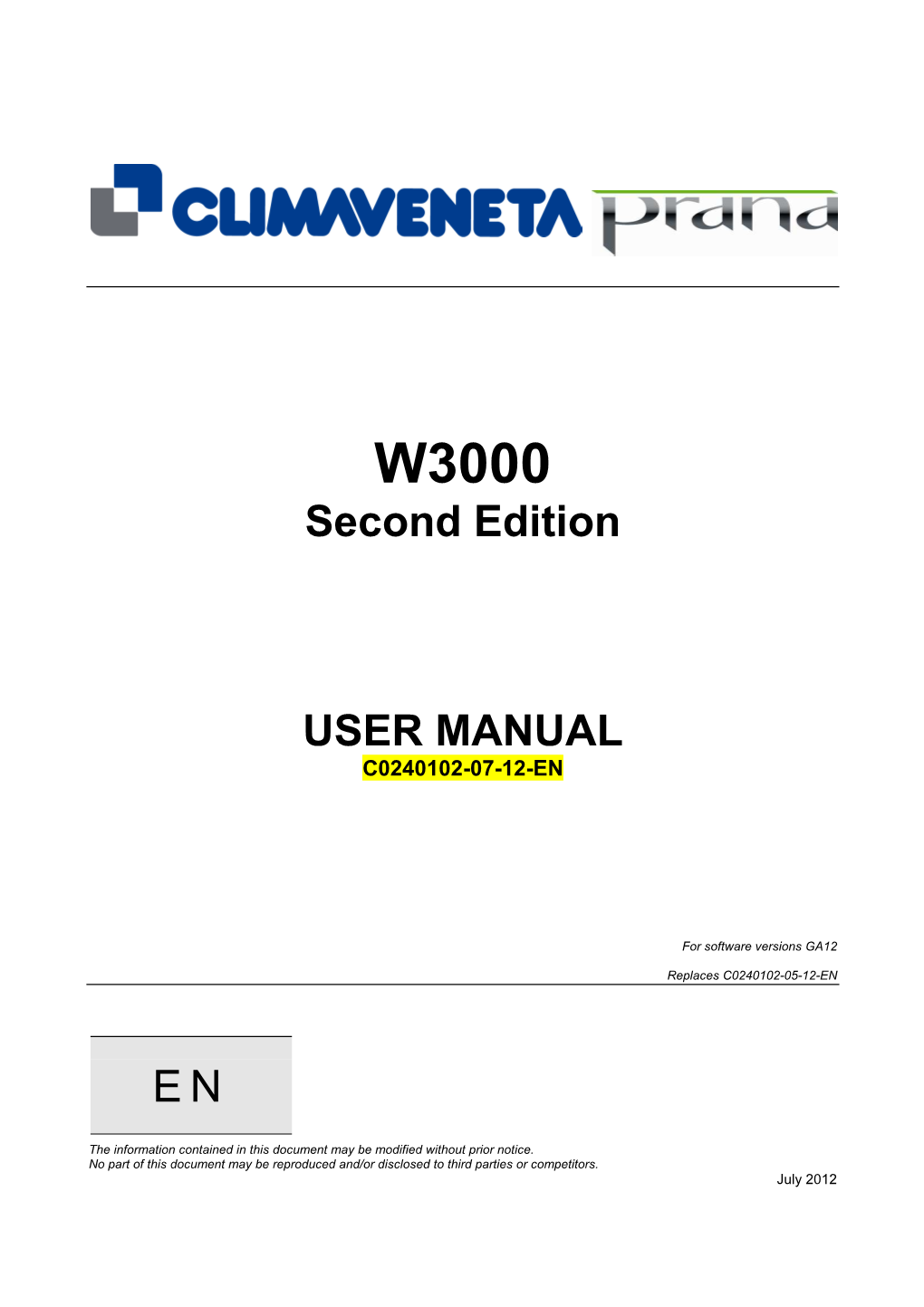 Second Edition USER MANUAL