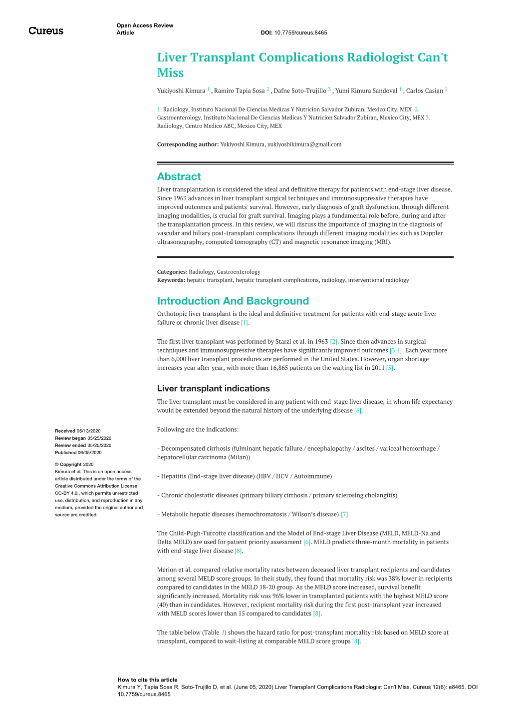 Liver Transplant Complications Radiologist Can't Miss