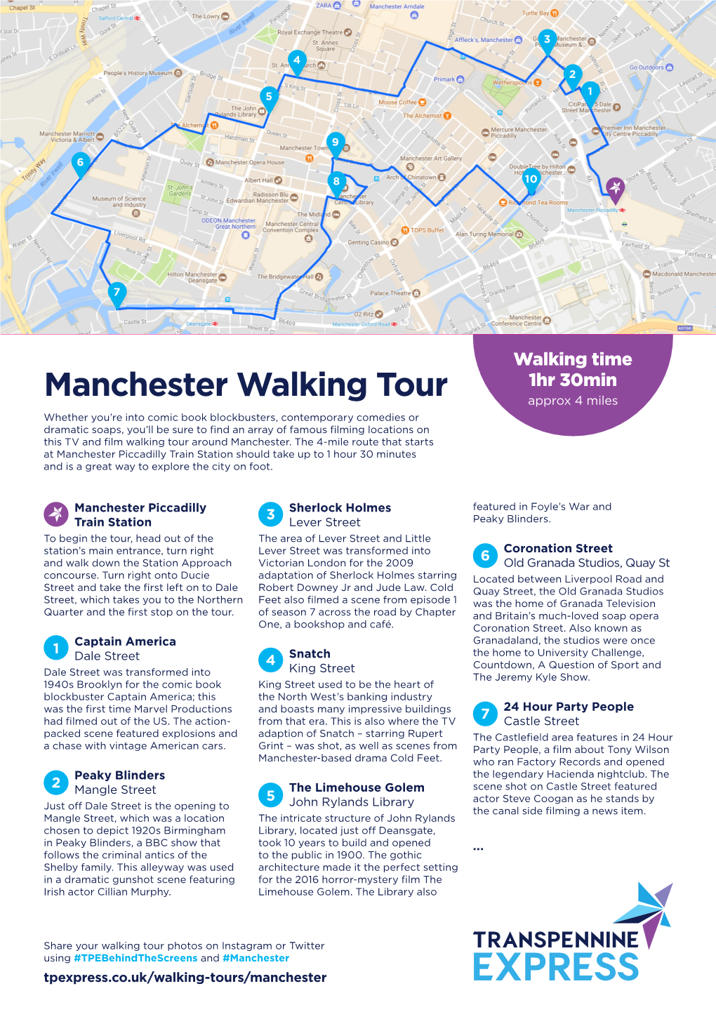 Manchester Walking Tour