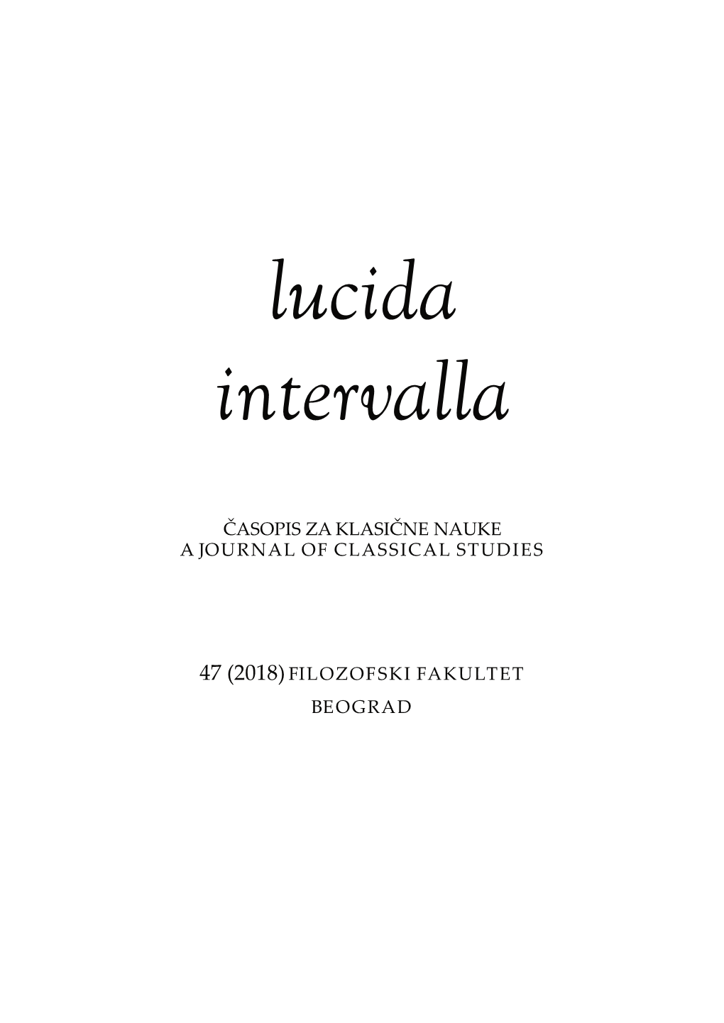 Lucida Intervalla