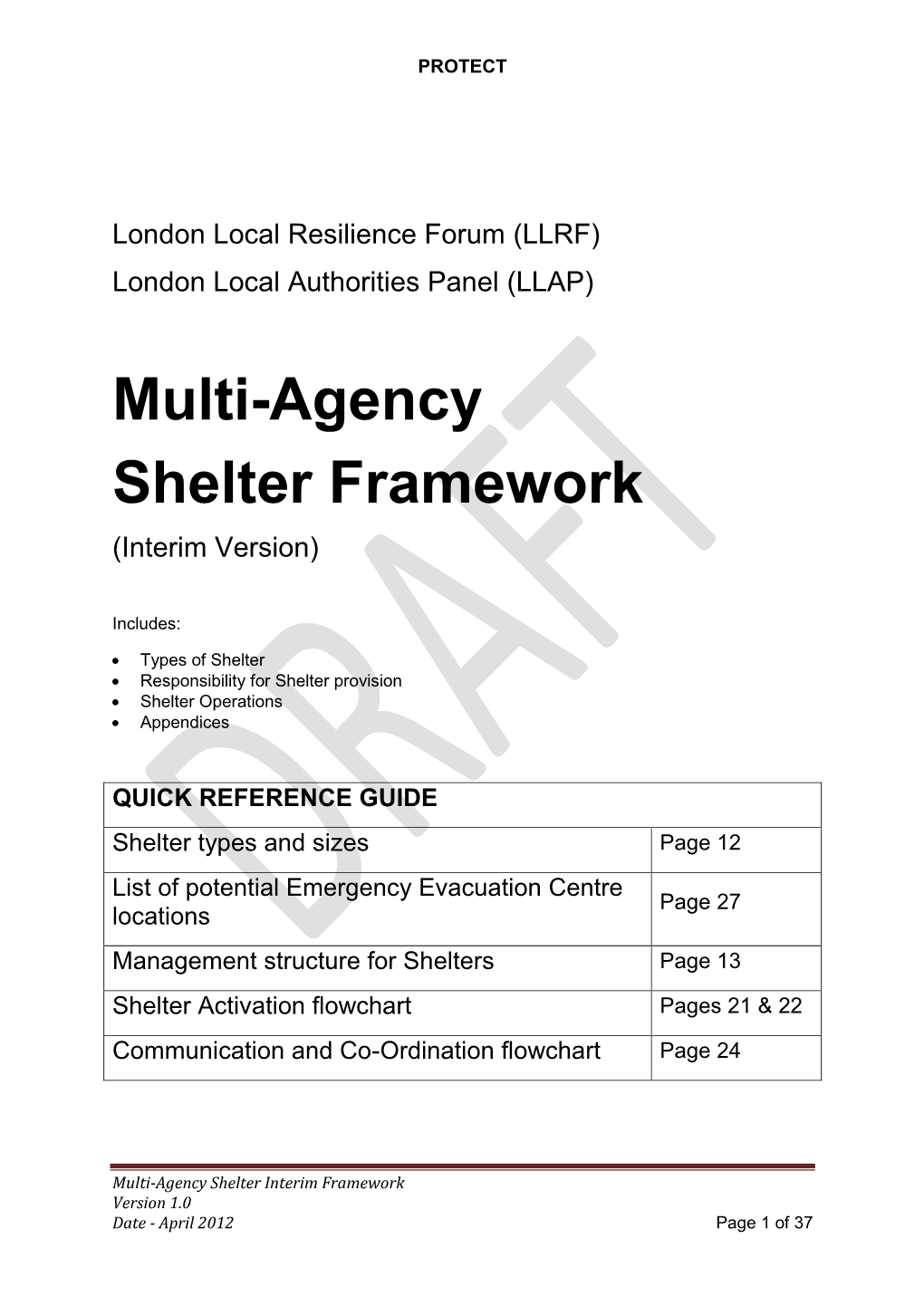 London Local Resilience Forum (LLRF) London Local Authorities Panel (LLAP)