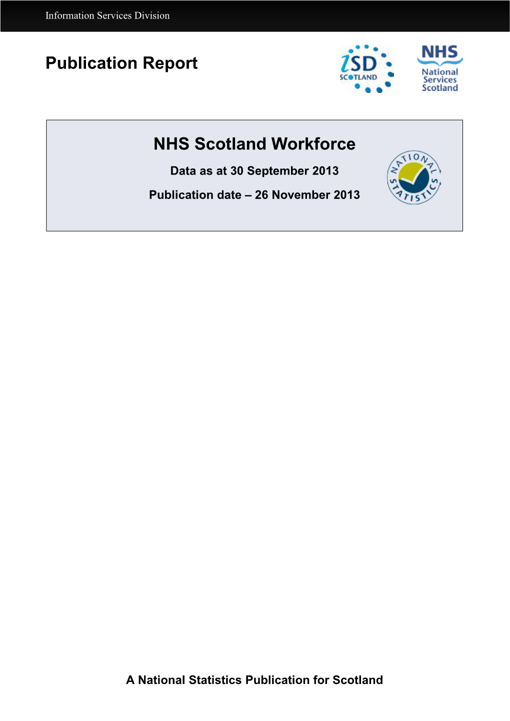 Publication Report NHS Scotland Workforce