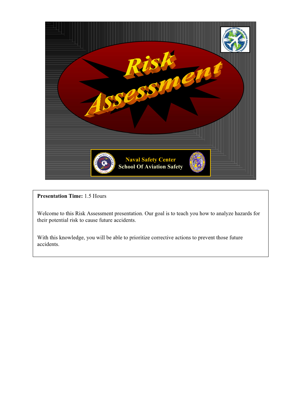 Risk Assessment Presentation