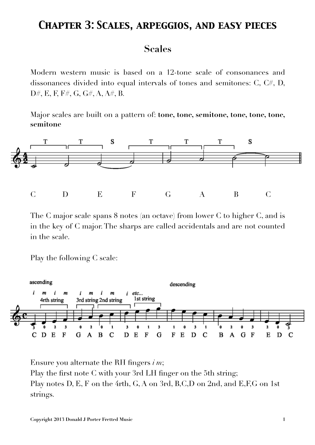 Scales, Arpeggios and Easy Pieces