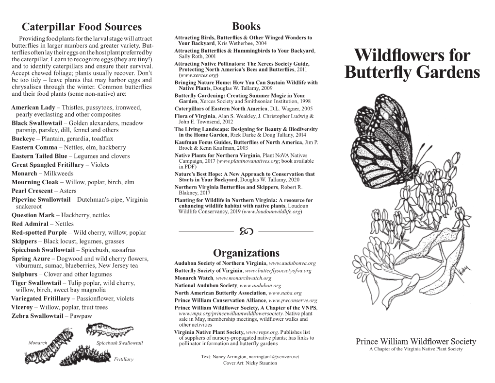 Wildflowers for Butterfly Gardens