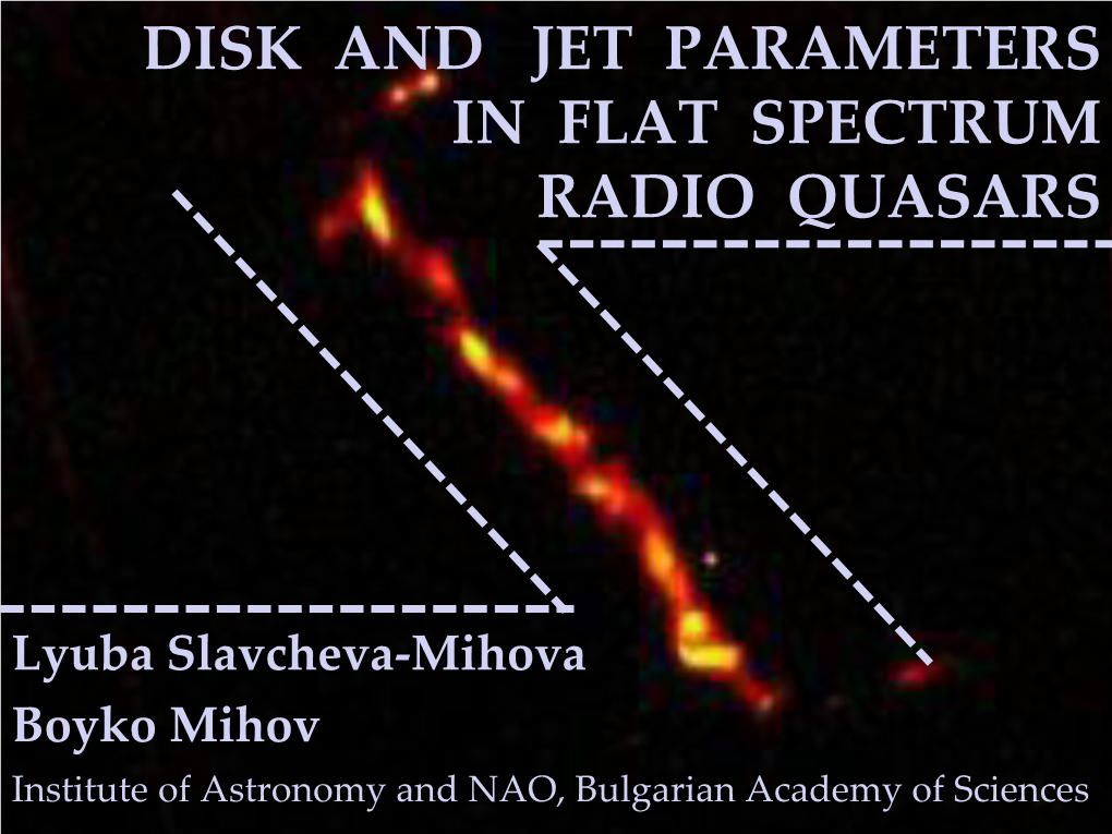 Disk and Jet Parameters in Flat Spectrum Radio Quasars