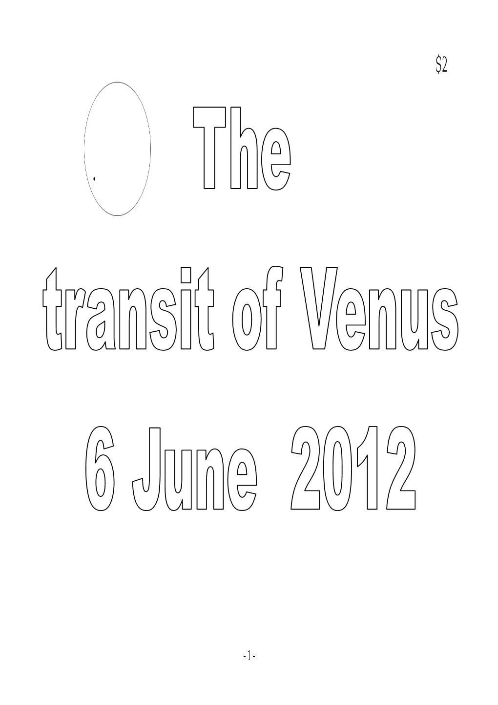 Transit of Venus Educational A