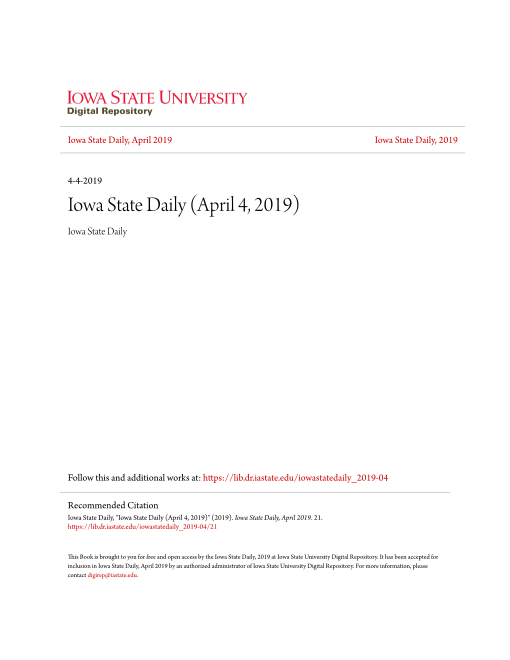 TRANS RESOURCES Iowa State Provides Guide for Transgender Students