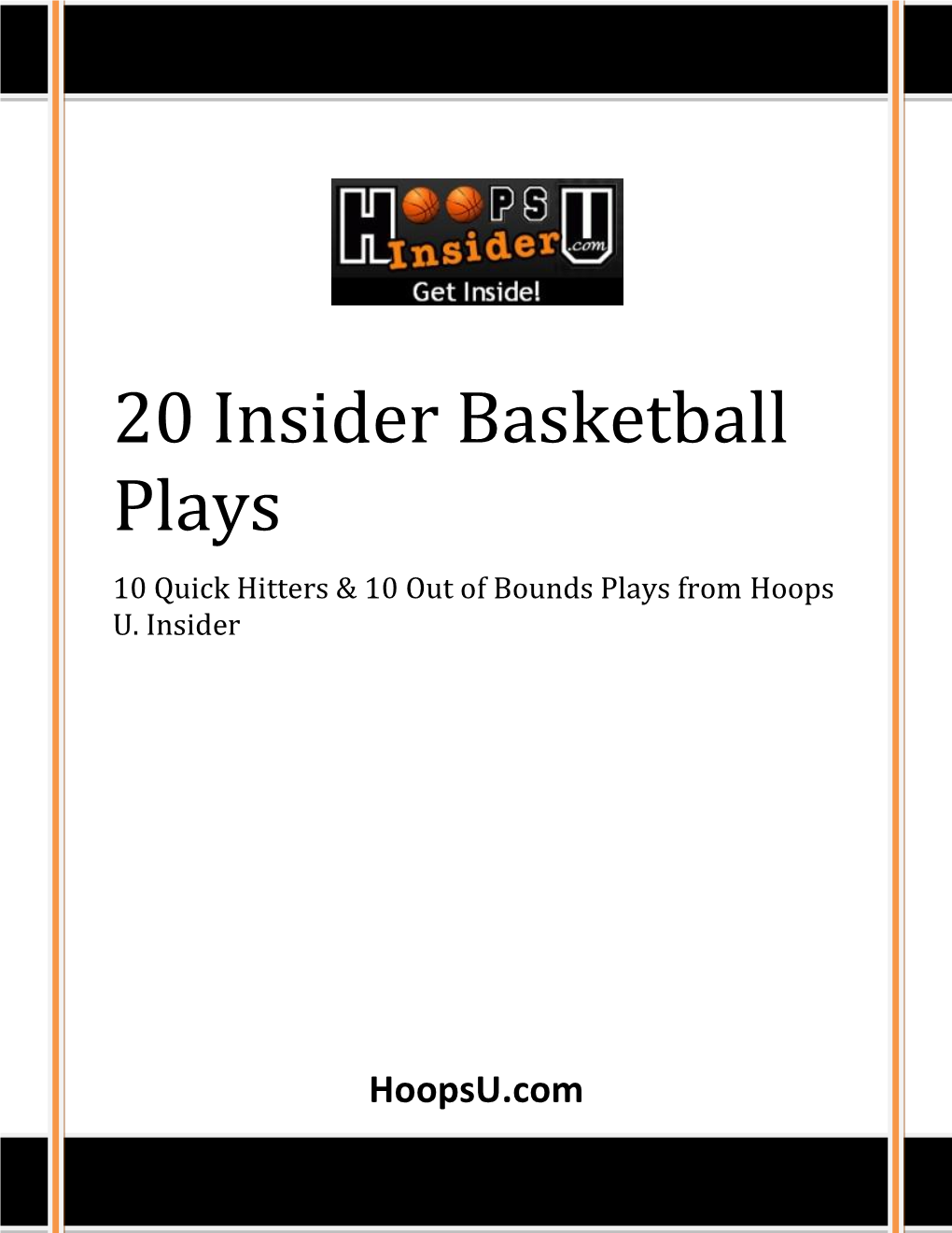 20 Insider Basketball Plays